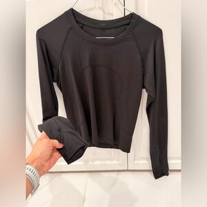 lululemon athletica Black Long-Sleeve Performance Tee